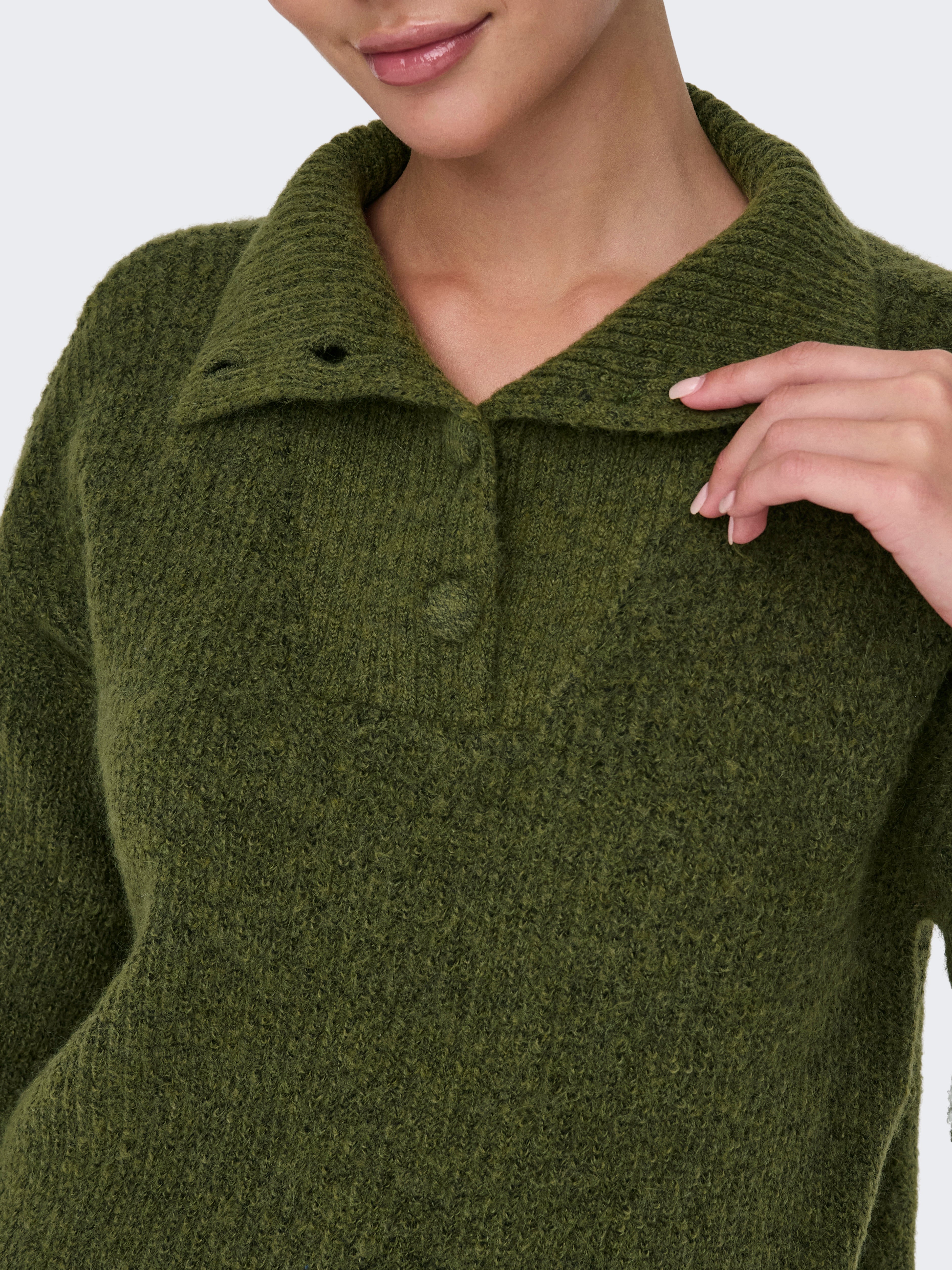 JDYINGEBORG Strickpullover Winter Moss
