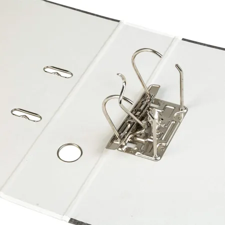 Idena Ordner Wolkenmarmor A4, 8 cm breit, grau