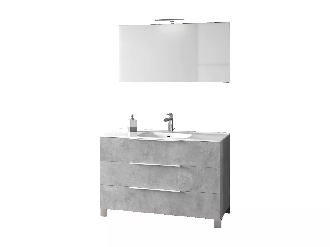 Ensemble salle de bain 4 pièces LARISSA ciment