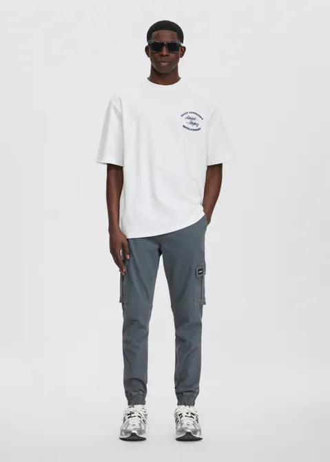 Twill cargobroek grijs (GRS.D)