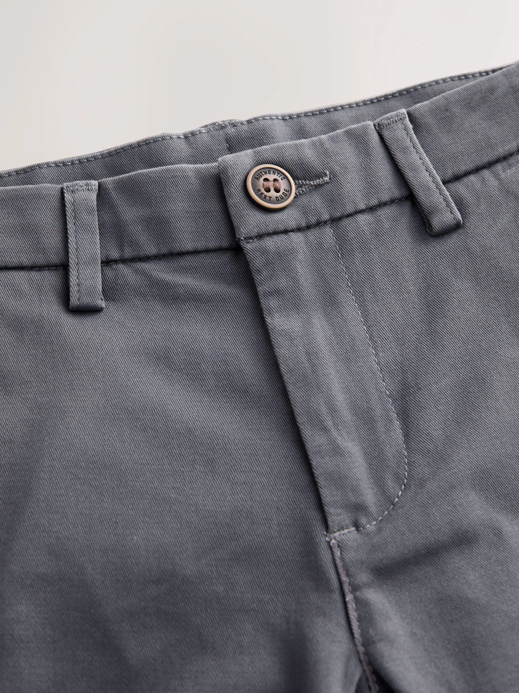 Antraciet - Stretchy chino's (3-17jr)