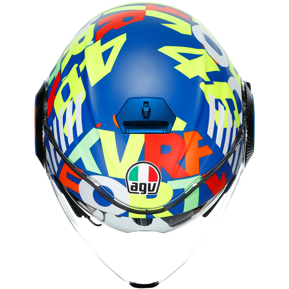 AGV - Casque Orbyt Metro 46 Bleu / Vert / Blanc / Rouge
