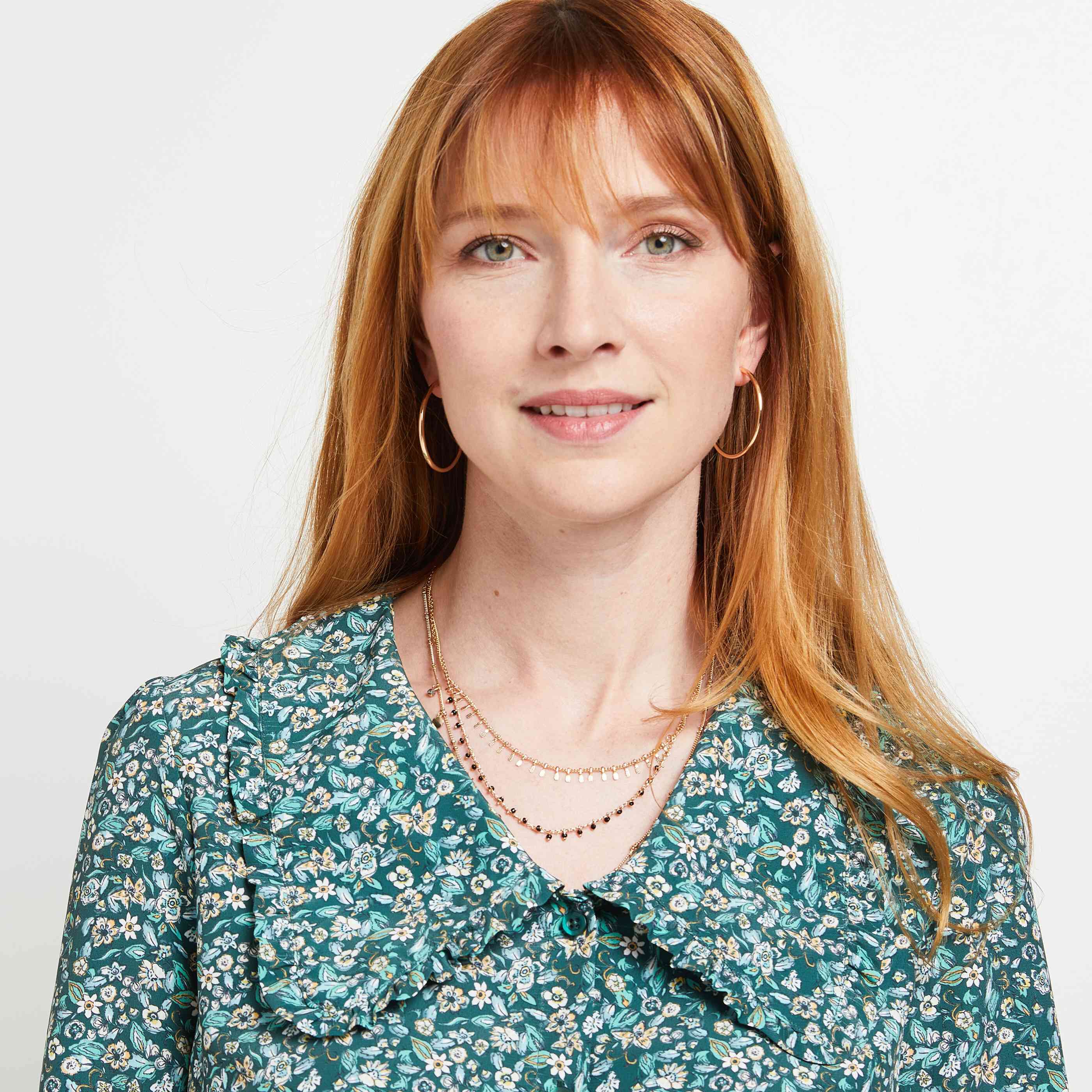 Chemisier col rond femme - VERT