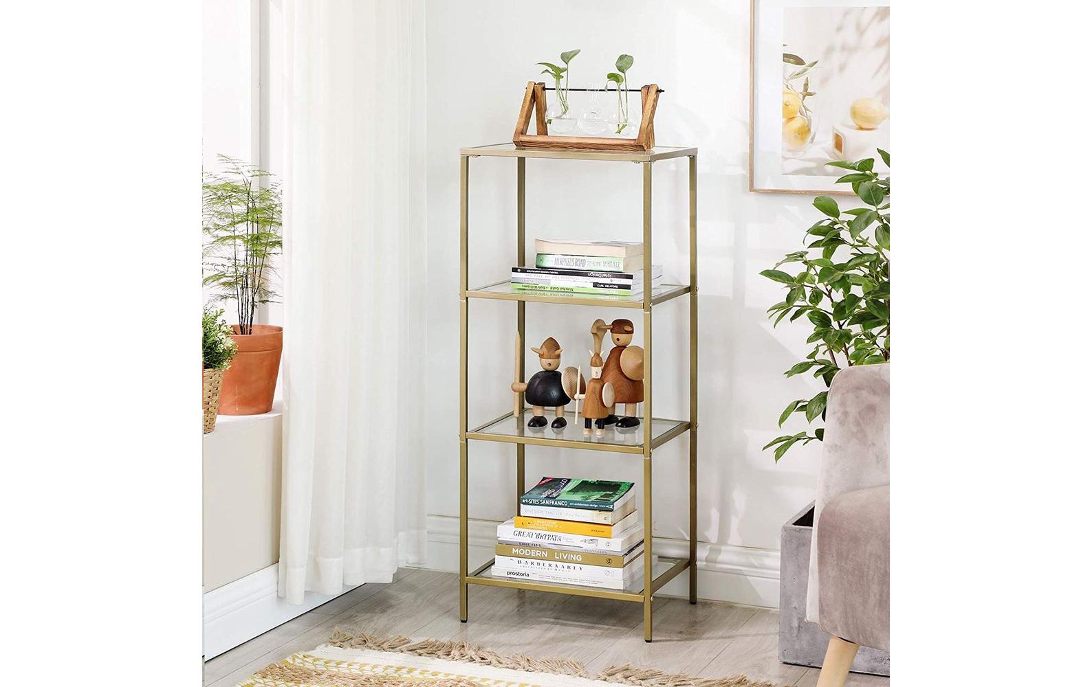 Regal 40 x 30 x 95 cm, GoldStandregal