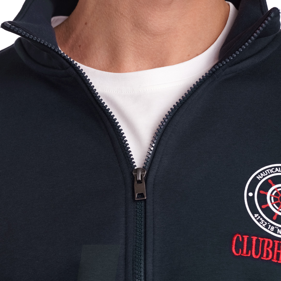 VanVaan Herren Sweatjacke mit Stehkragen dunkelblau