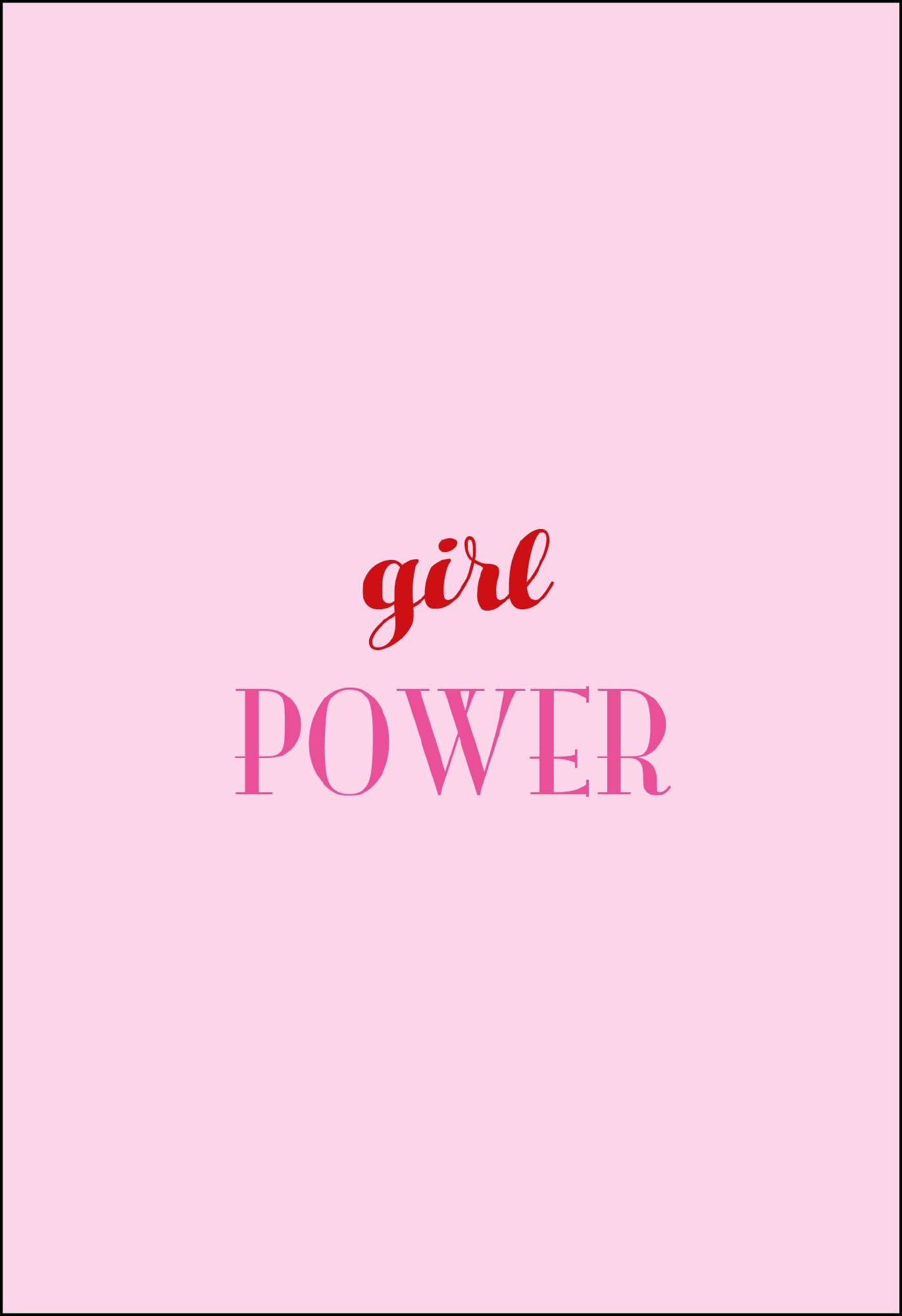 Postkarte 'girl Power' günstig bestellen