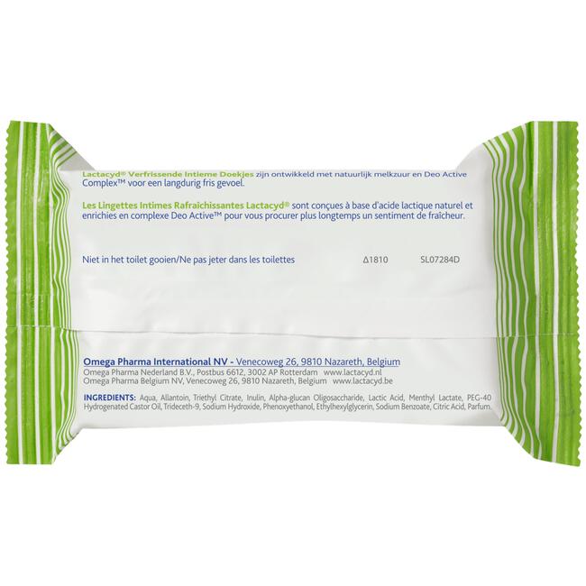 Lactacyd Verfrissende Intiem Tissues 15 Stuks