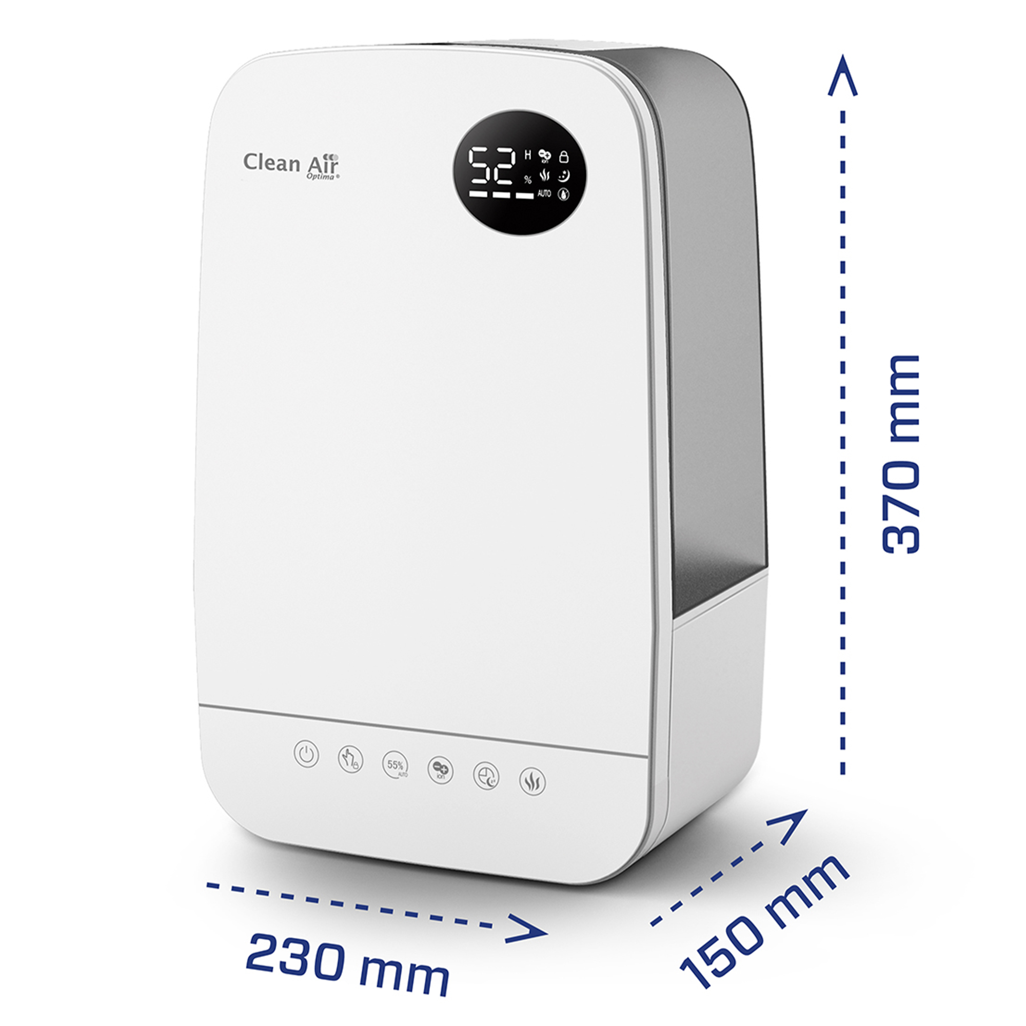 Clean Air Optima Humidifier with ionizer CA-606W