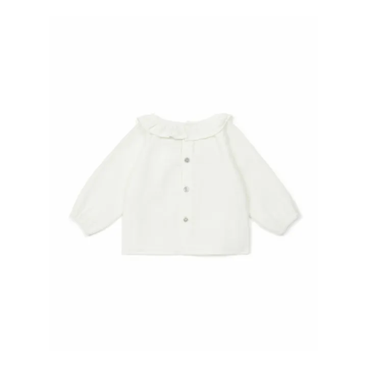 Bonton Blouse Coton Bio Amour | Ecru