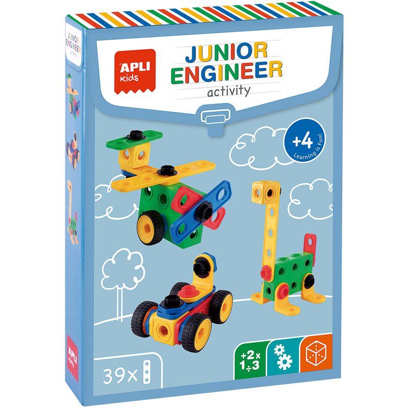 APLI Kids Bauspiel lngenieur, 39-teilig