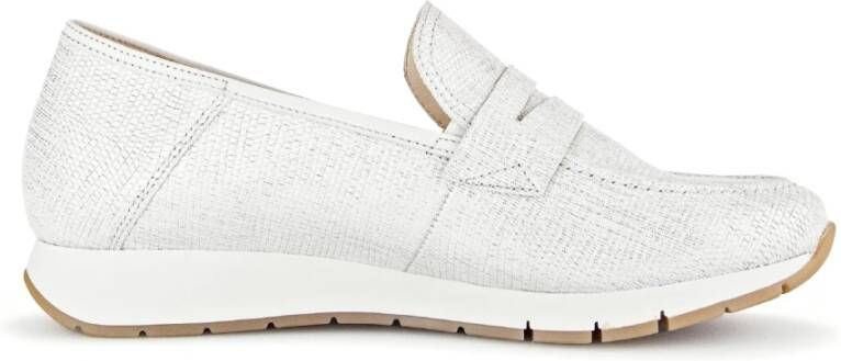 GABOR Instappers Dames 471.11 Maat: 41 Materiaal: Leer Kleur: Wit