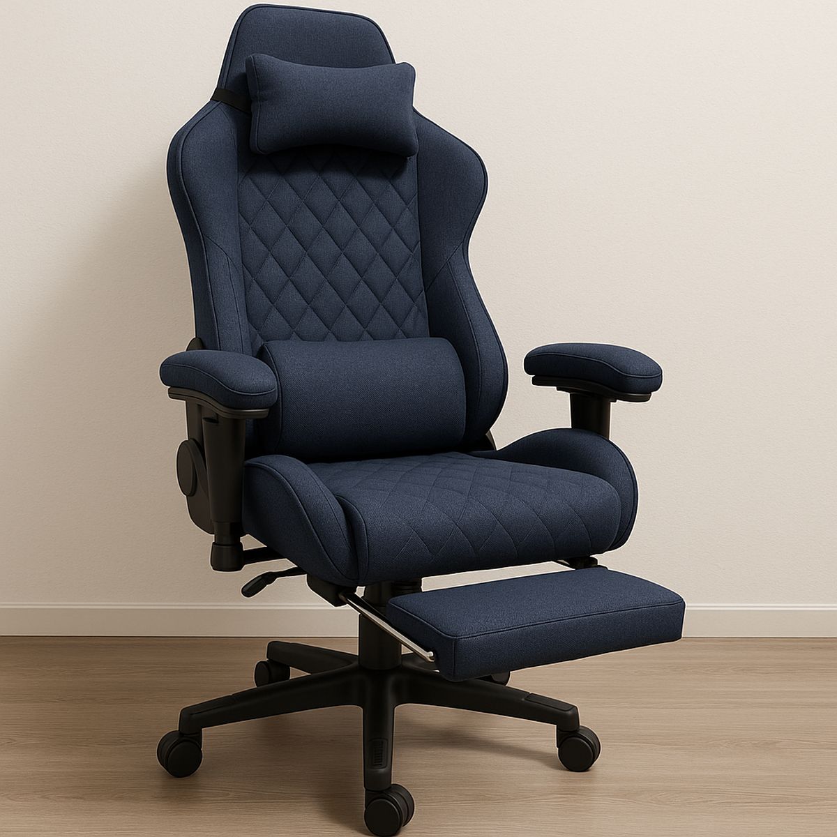 Gaming Chair mit verstellbarer Rückenlehne, Metallrahmen, 150 kg Belastung
