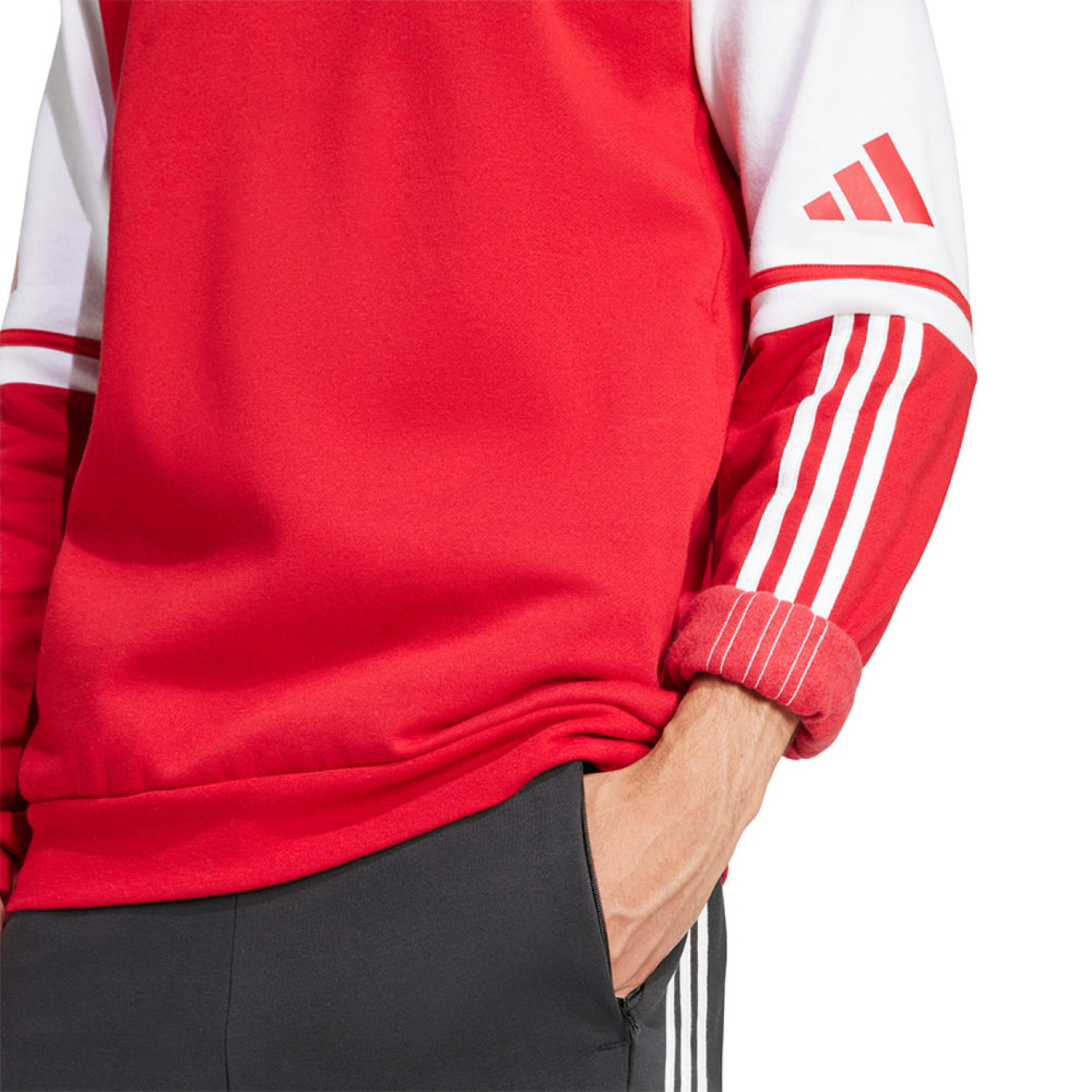 adidas Squadra 25 Sweat Hooded Trainingspak Rood Zwart Wit