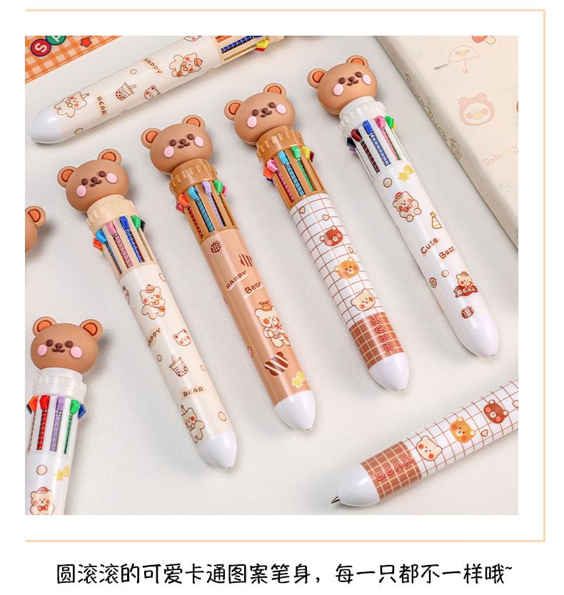 Miumi - Bear Multicolor Balpen (verschillende designs)