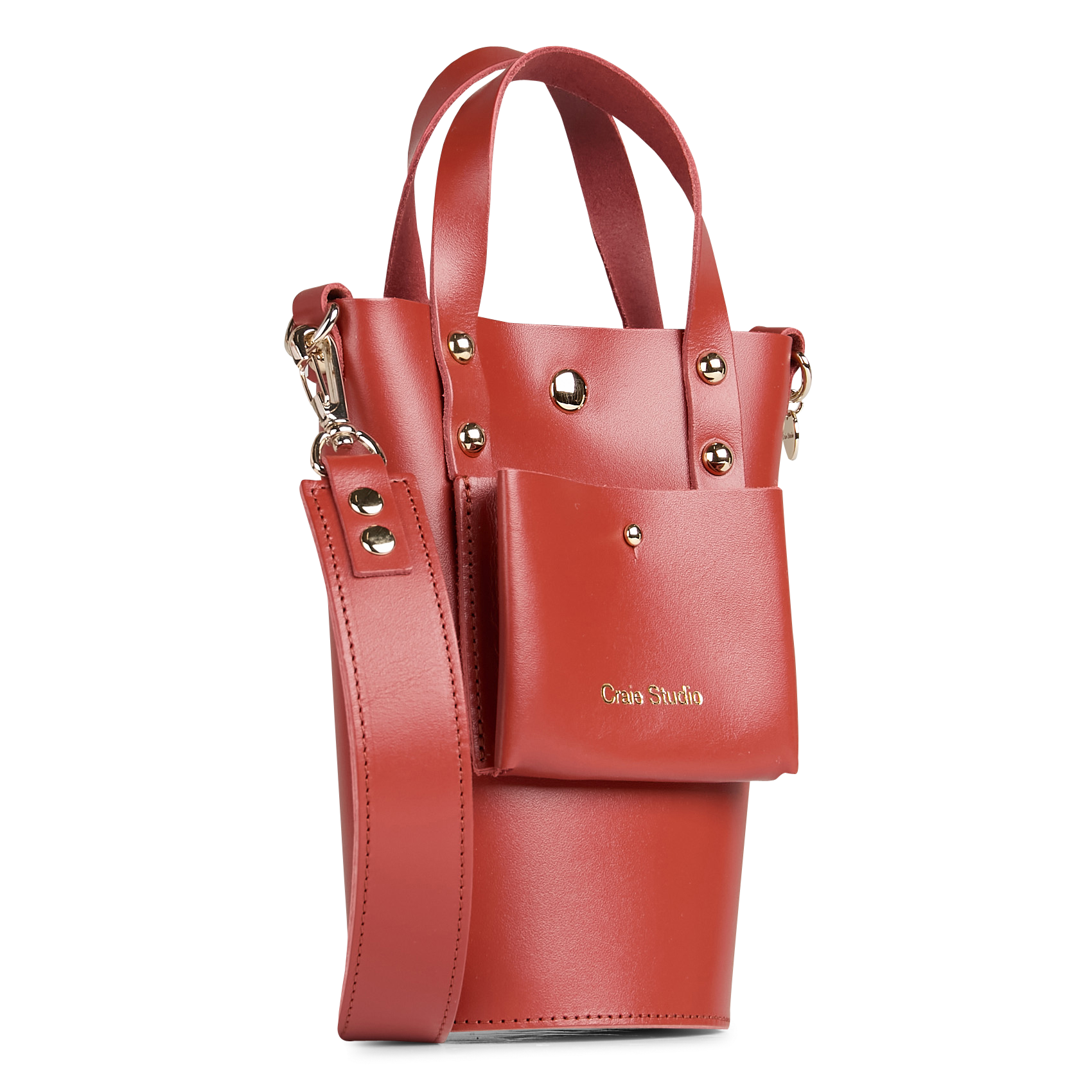 NONO - Sac seau en cuir | Rouge