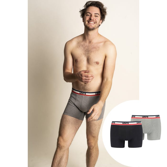 Levi's-2-pack boxershorts met logo - Levi's