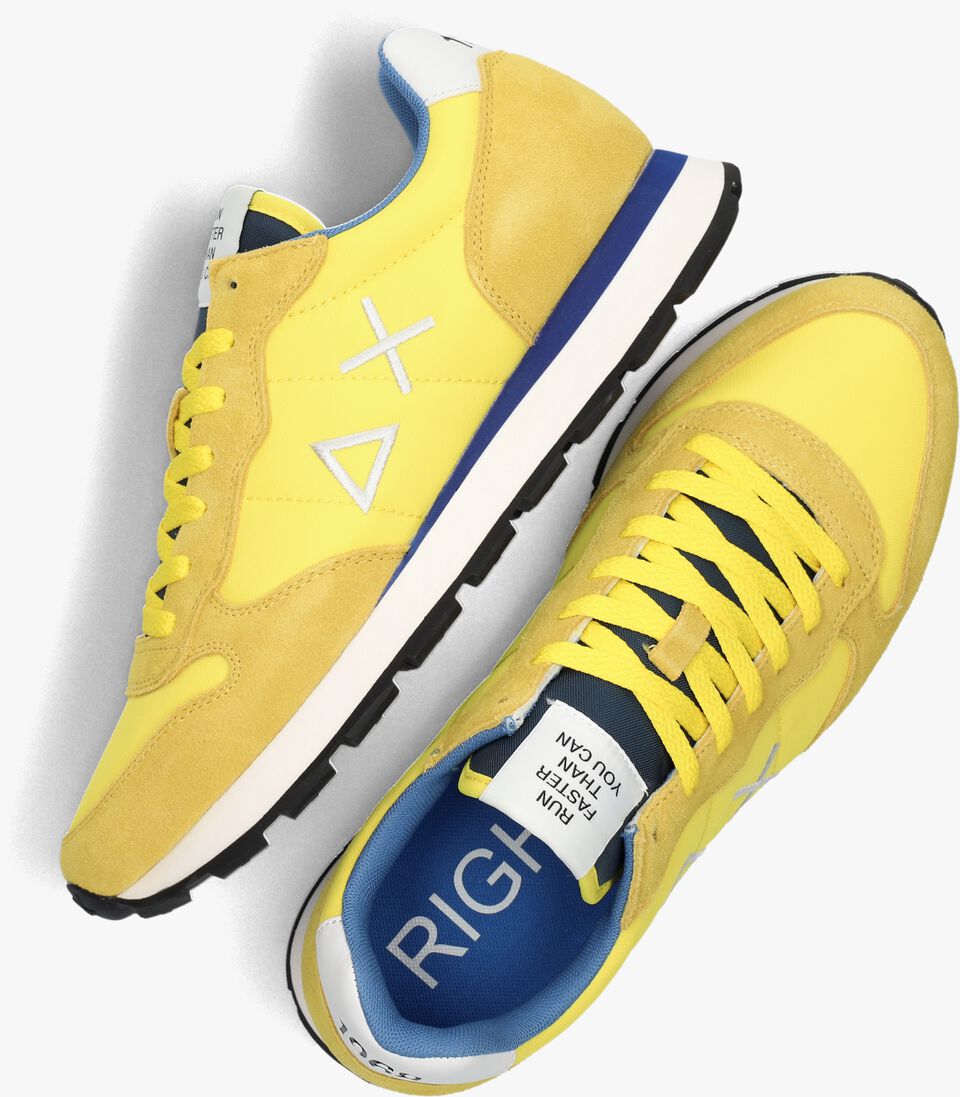 SUN68 gele sun68 lage sneakers tom solid nylon men