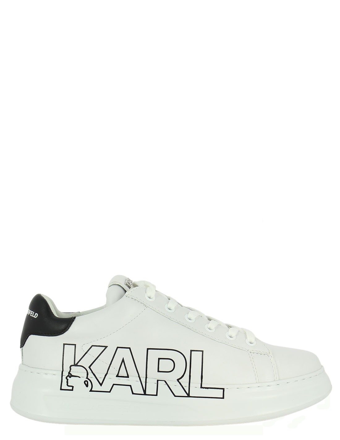 karl lagerfeld baskets de ville homme kapri mens karl logo lace cuir blanc