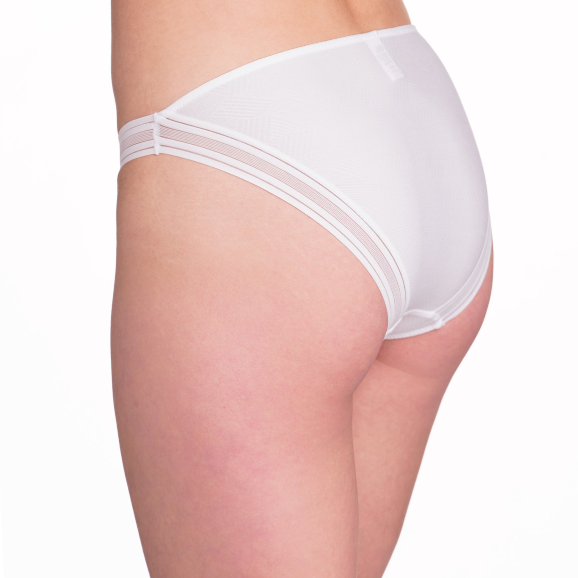 Gina Benotti 2 Damen Slips mit dezentem Muster rot / weiss