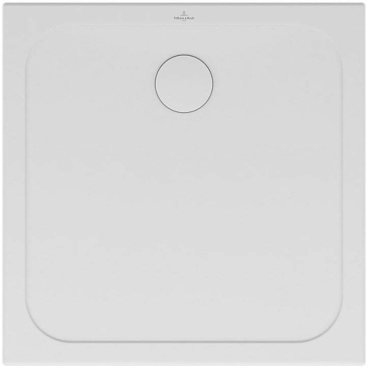 Receveur de douche 90 x 90 cm en céramique, blanc, Villeroy & Boch Slim
