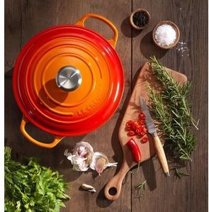 Le Creuset - Signature - Braadpan - Oranjerood - Gietijzer - Ø 18 cm