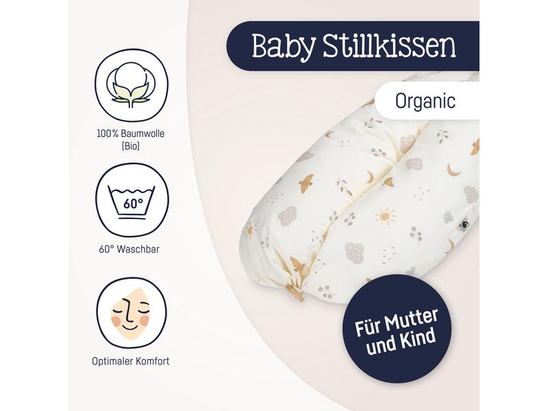 Julius Zöllner Stillkissen Nappi Night & Day 190 cm Stillkissen mit abnehmbarem Bezug