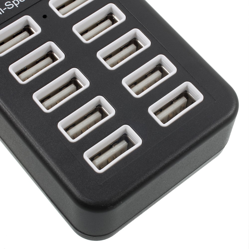 (1m) 10-fach USB 2.0 Multiport Adapter Hub - Schwarz