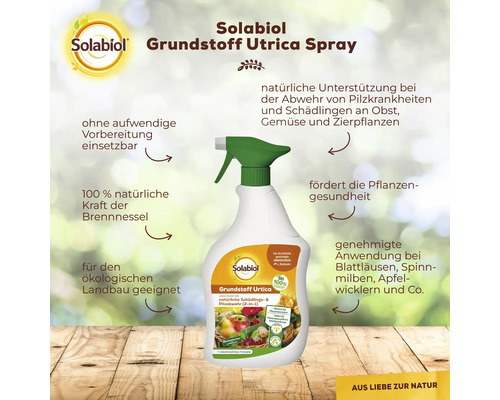 Urtica Solabiol Plantenversterker 1 L Gebruiksklare pompspray voor maximaal 15 m²