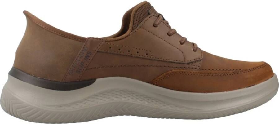 Skechers Hasting Rory Heren Instappers Kastanjebruin