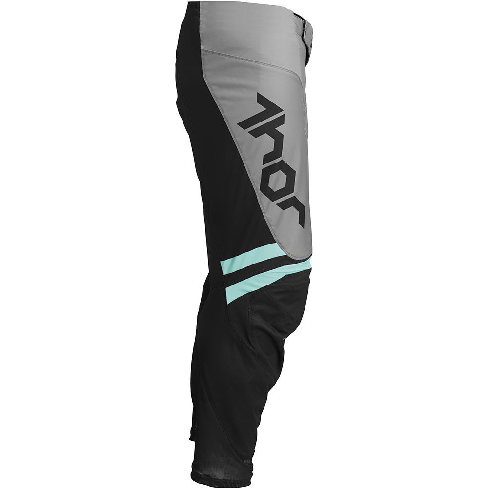 Thor Motocross - Pantalon enfant Pulse Cube Gris Clair / Noir / Mint