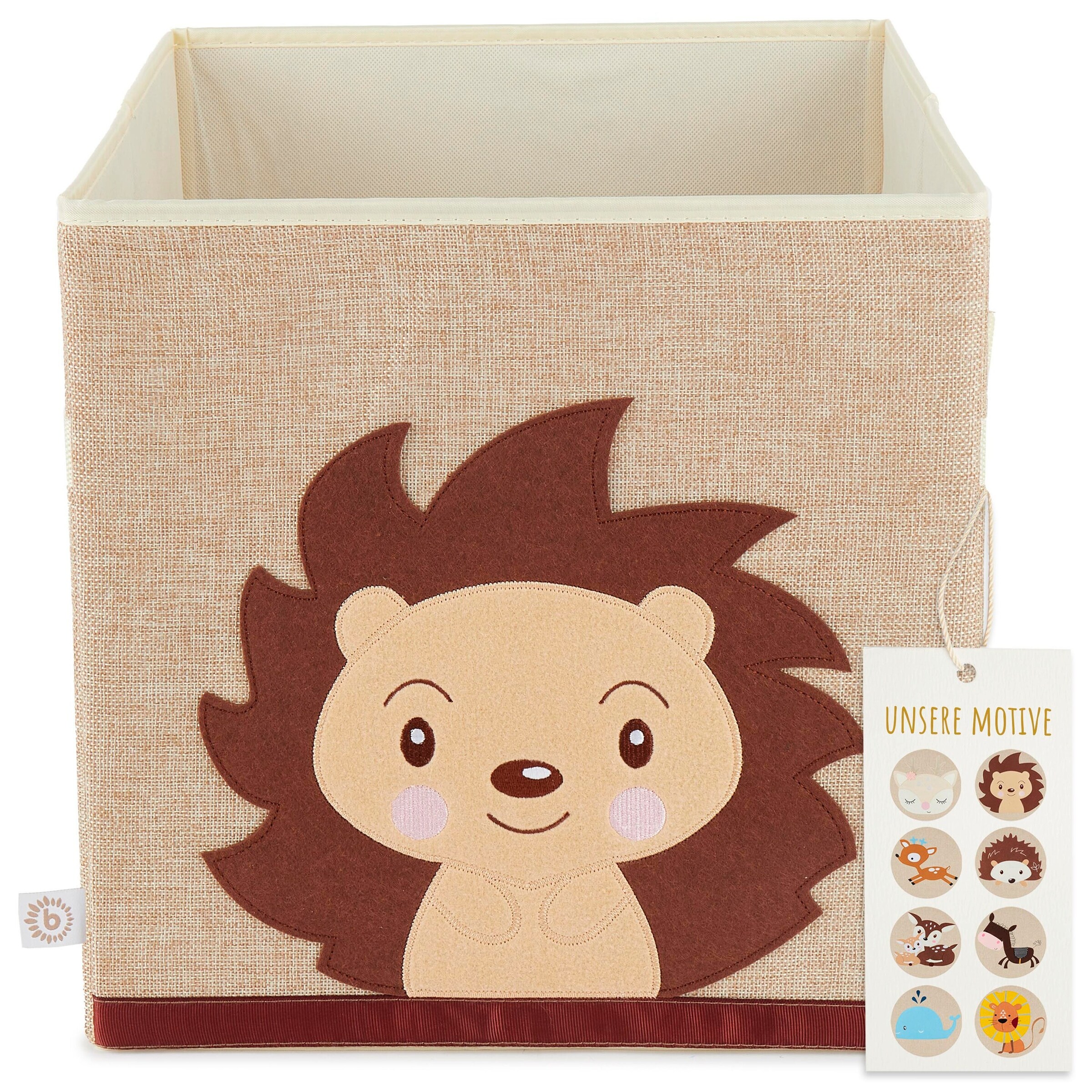 Bieco Aufbewahrungsbox Kinder Igel Piksi Braun