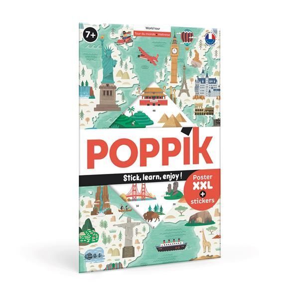 POPPIK Sticker Lernposter Weltreise