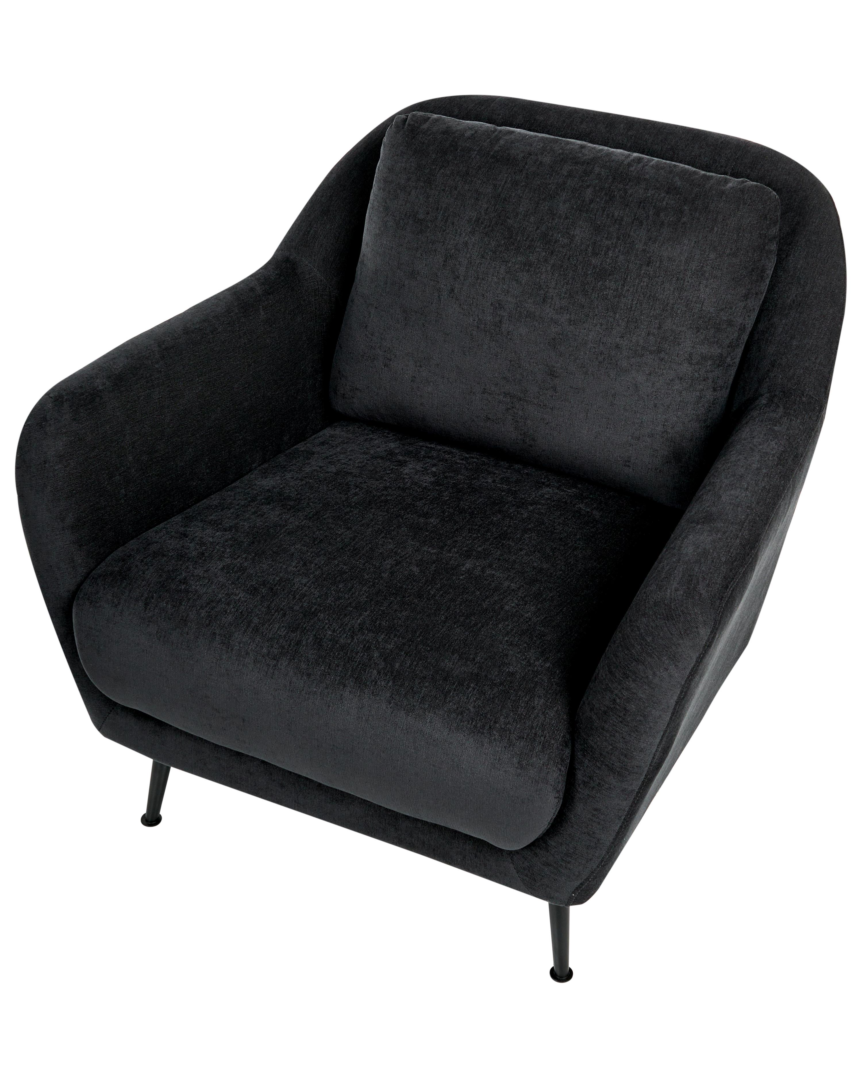 Fauteuil EIBY Chenille Zwart