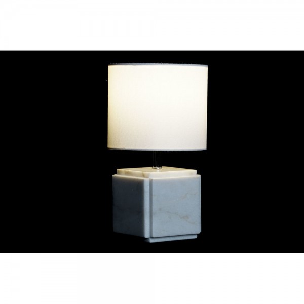 Lampe de bureau blanc polyester métal marbre 220 v doré 50 w