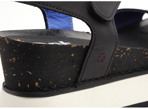 Art nu pieds talons femme santorini 1970 noir