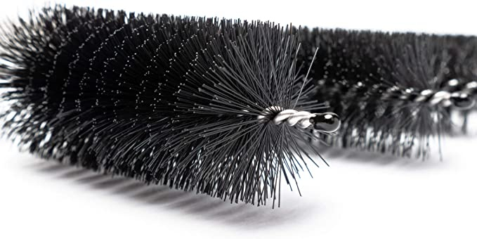 (13er Set) 20cm Kratzfreie Nylon Reinigungs Bürsten für Vasen / Flaschen / Karaffen - Schwarz