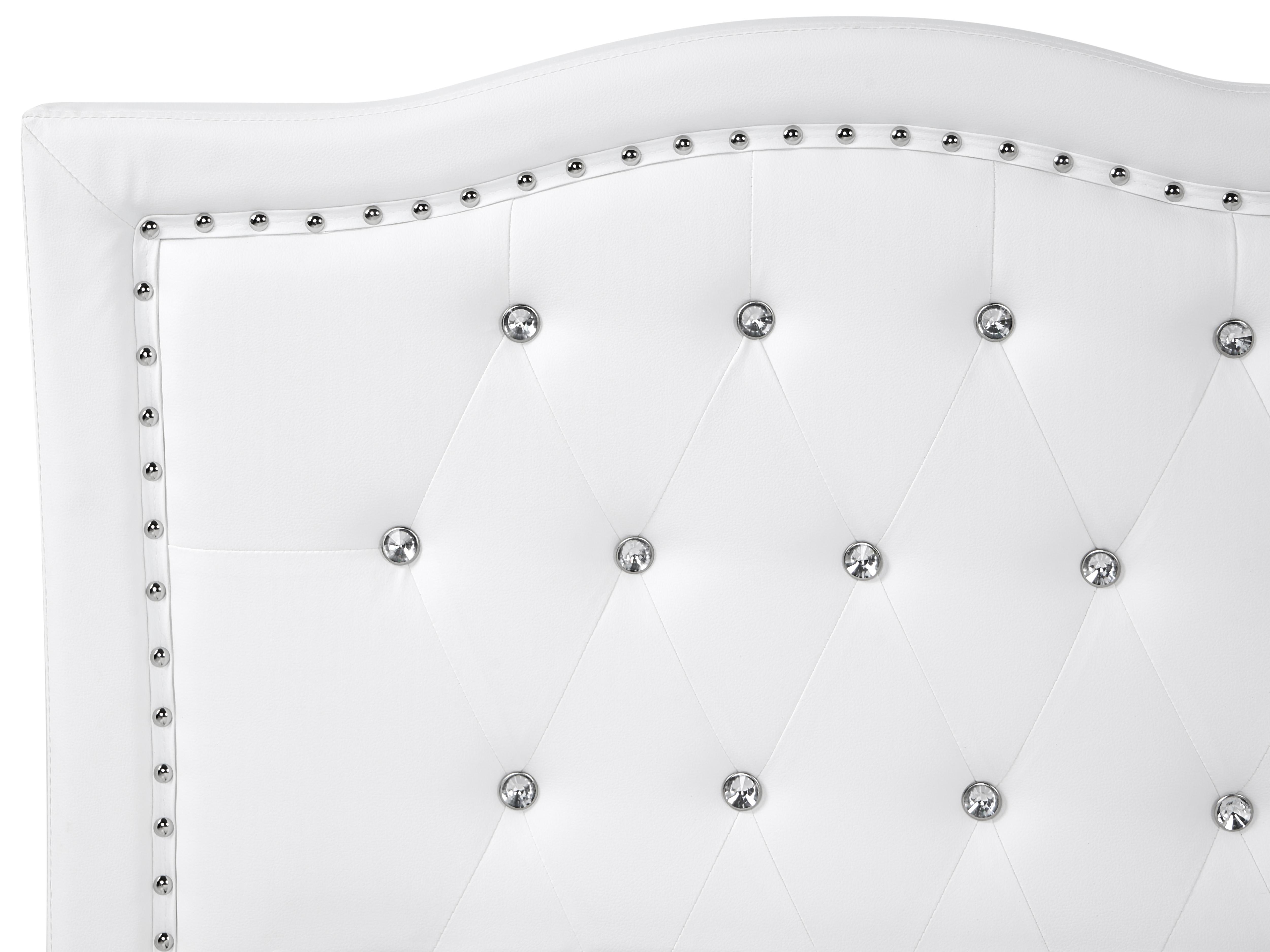 Bed Kunstleer METZ 180 x 200 cm Wit
