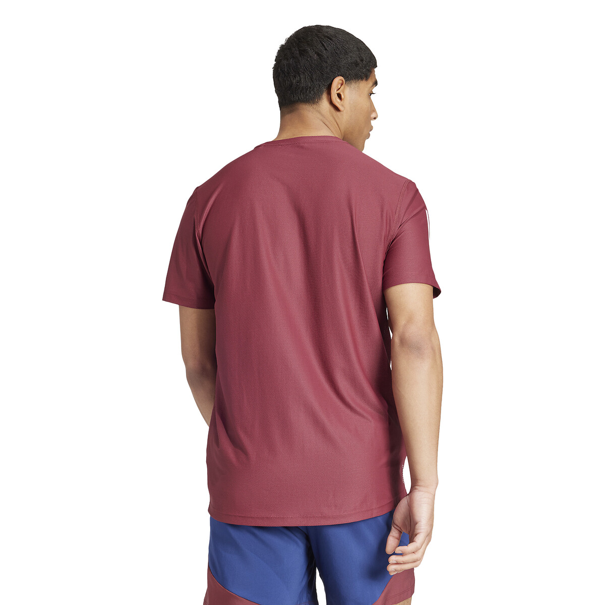 Camiseta de corrida adidas Performance com logo pequeno