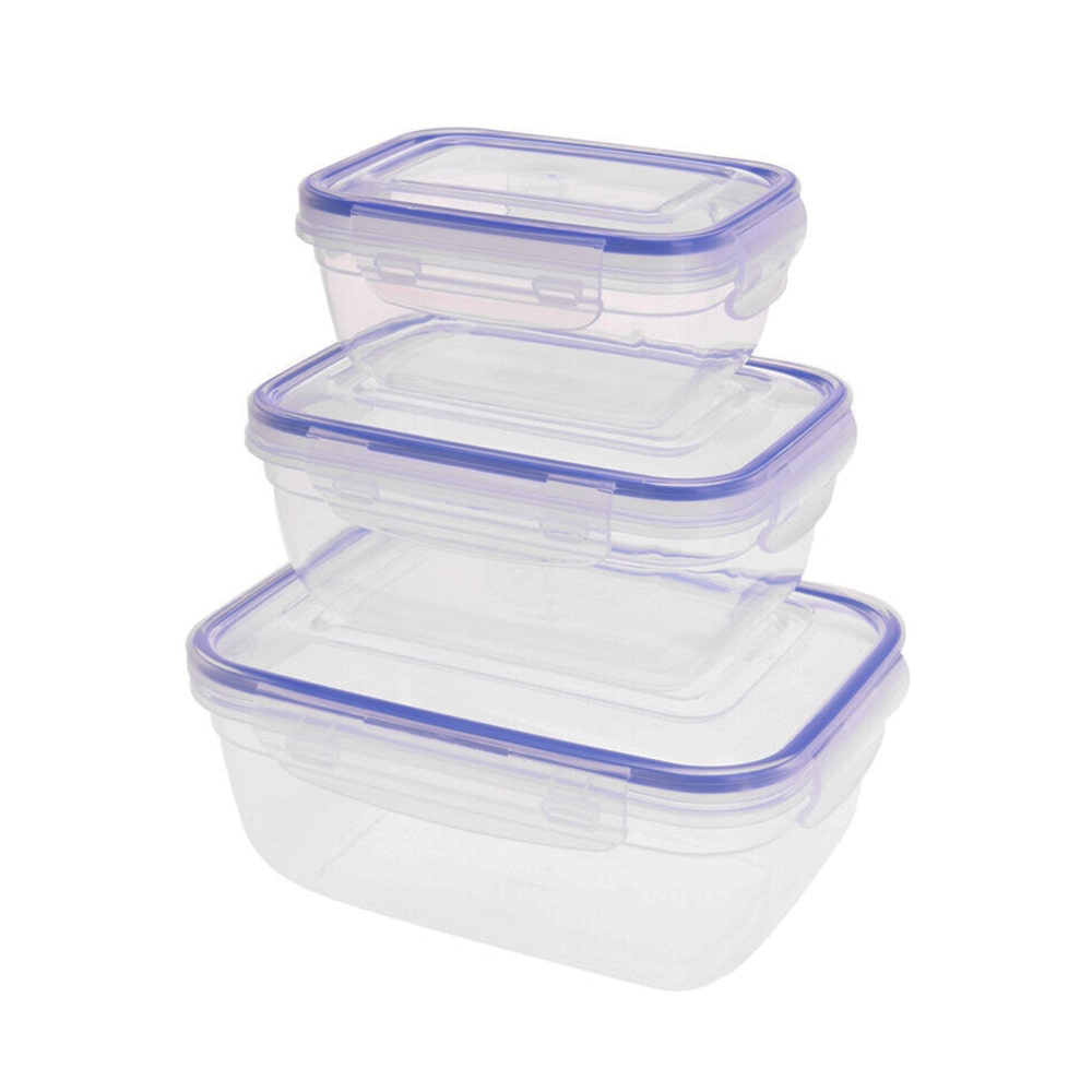 Lot de 3 boîtes avec couvercles