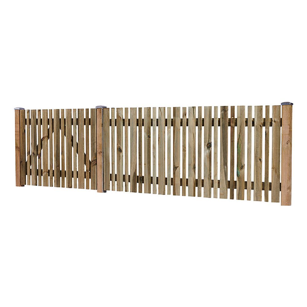 STAKETT NORDIC FENCE SENSE TRYKKIMPREGNERT 180X80 CM