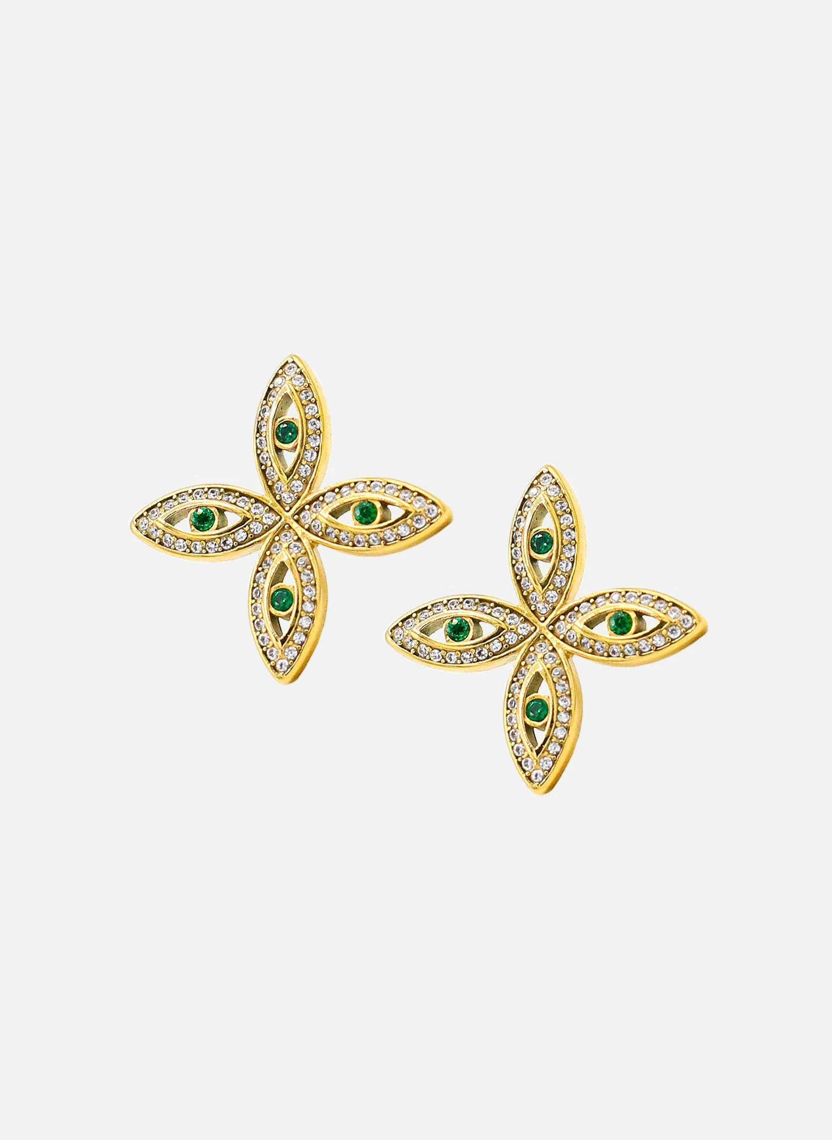 MENES - Boucles d'oreilles pendantes menes | Vert