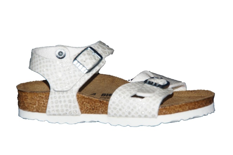 Birkenstock Rio Kids Breed Magic snake white