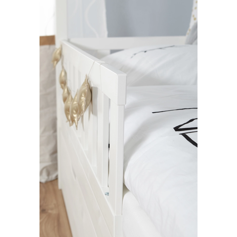 TiCAA Hausbett Traumhaus mit 2 Schubladen