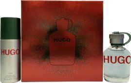 Hugo Boss - Hugo Man - Geschenkset - 75ml EDT - 150 Deodorants Spray