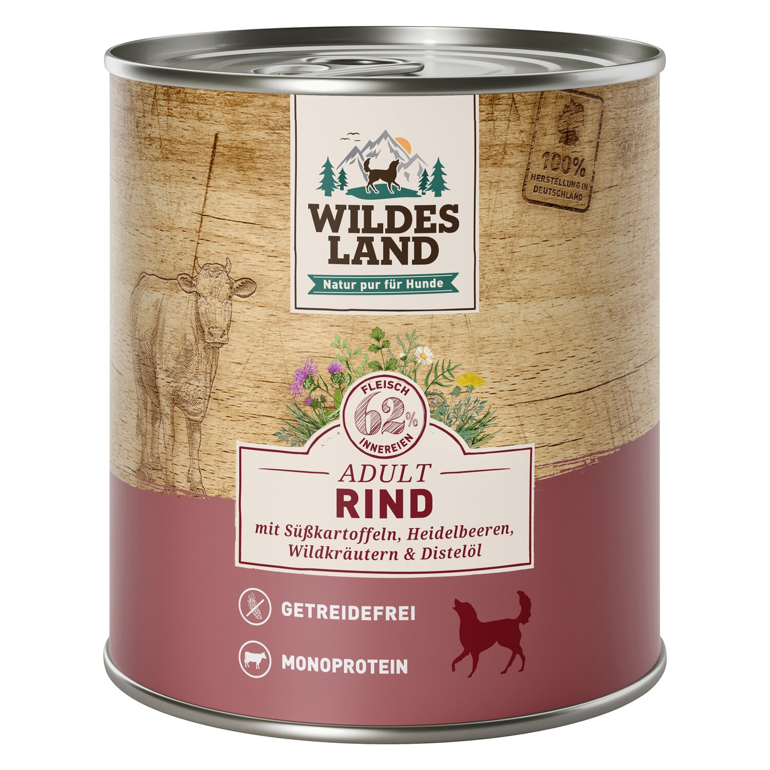 WILDES LAND Nassfutter Classic Adult  - Rind