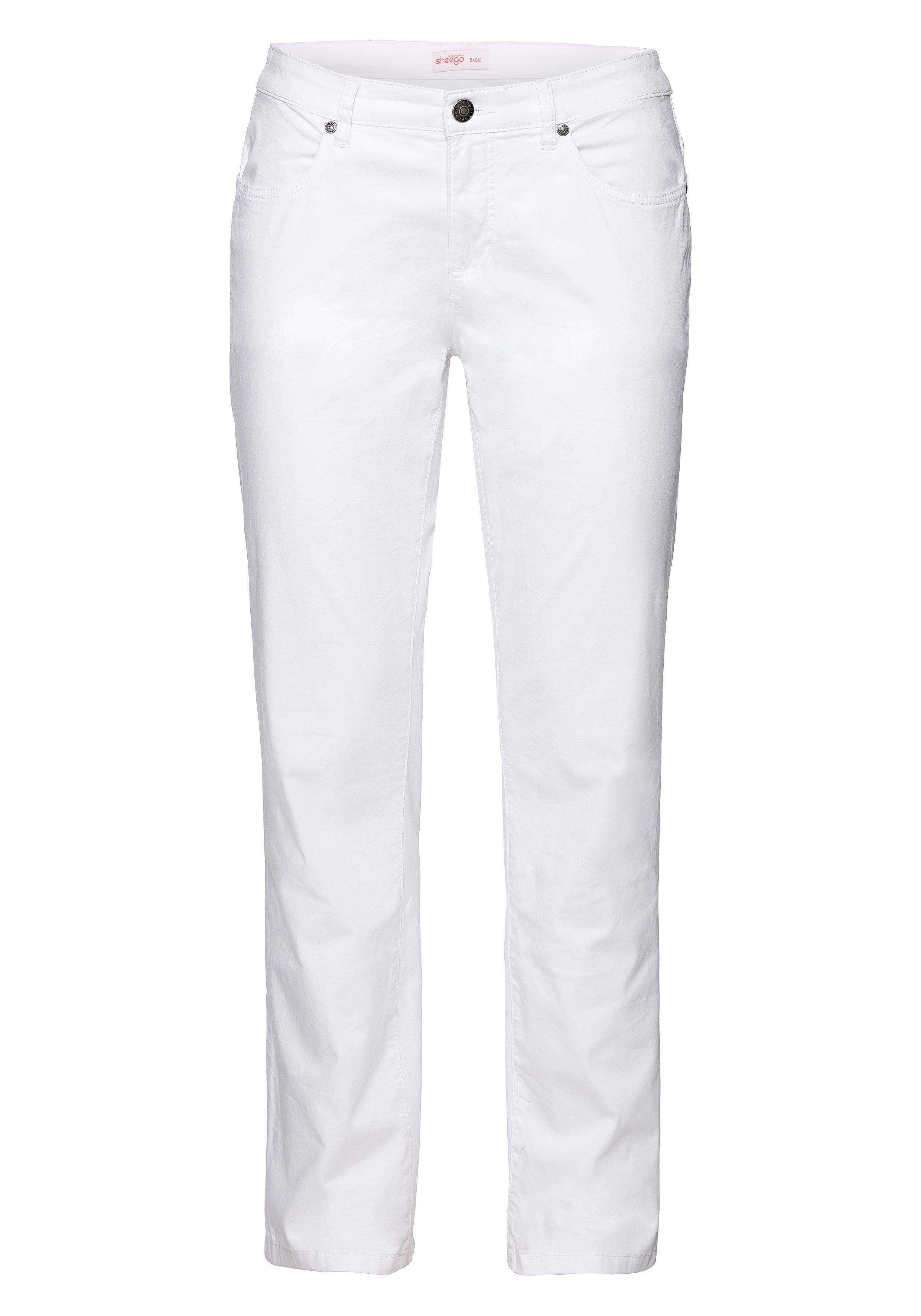 Gerade Hose aus Baumwoll-Twill
