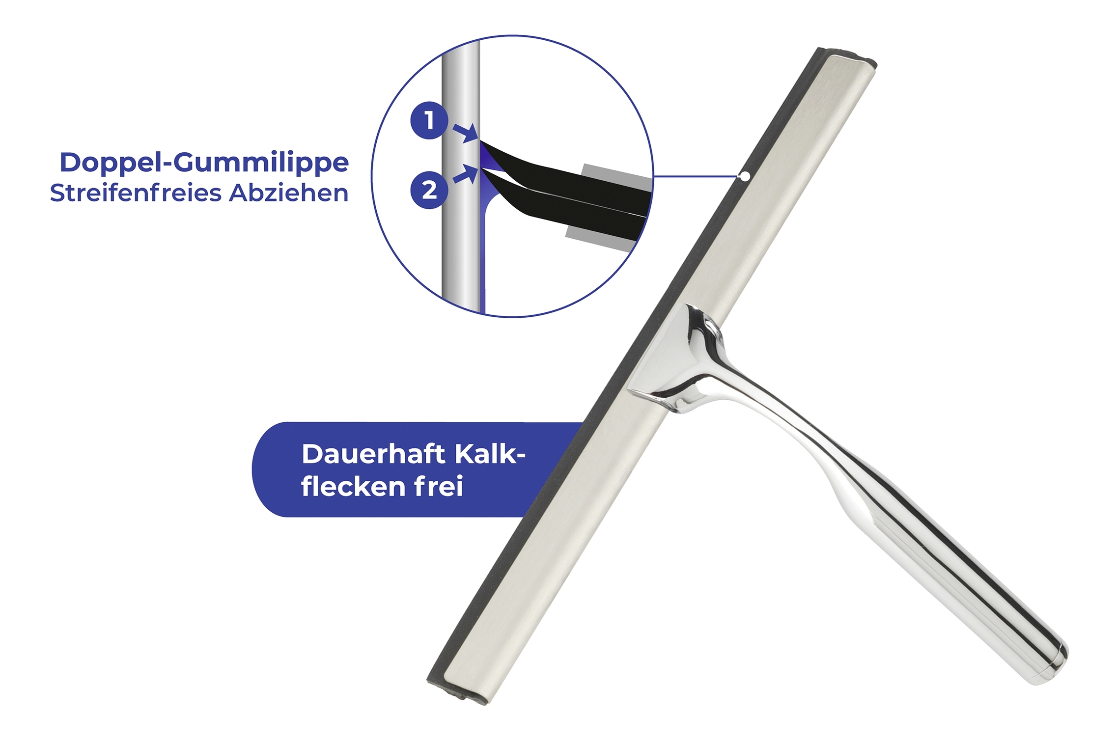 Wenko Terni turbo-loc douchewisser plus chroom