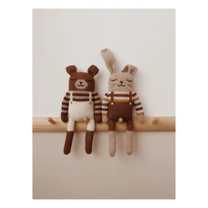 Main Sauvage Doudou Ourson salopette | Ecru