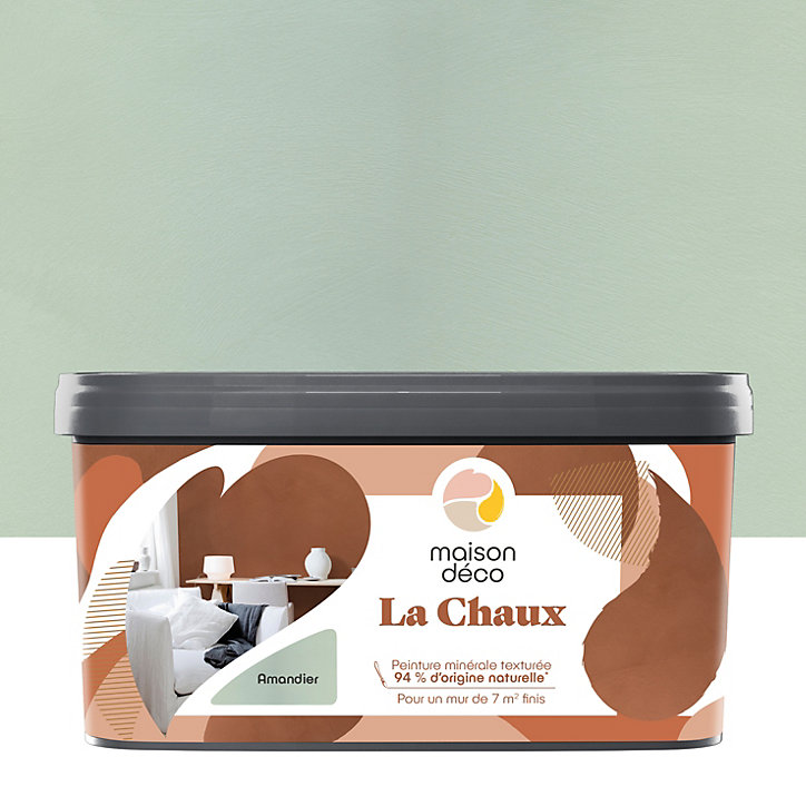 Peinture à effet décoratif Maison Déco La Chaux vert amandrier 2,5L