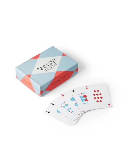Printworks  Double Playing Cards - blå, rød